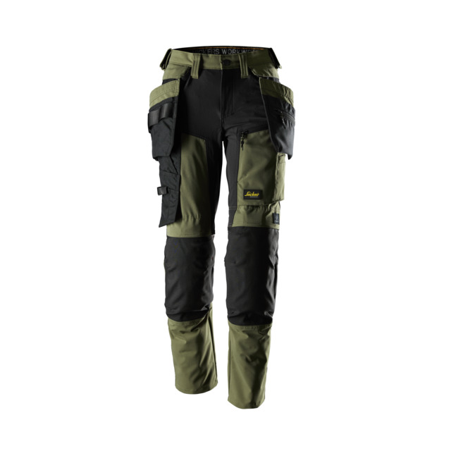 STRETCHBYXA DAM AW HF KHAKIGRÖN/SVART STL 80 | Beijerbygg Byggmaterial