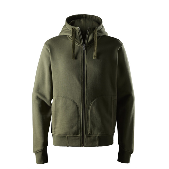 HUVTRÖJA MED DRAGKEDJA KHAKIGRÖN STL L | Beijerbygg Byggmaterial