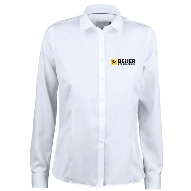 YB 50 SKJORTA DAM VIT XL PERSONALKLÄDER MED TRYCK | Beijerbygg Byggmaterial