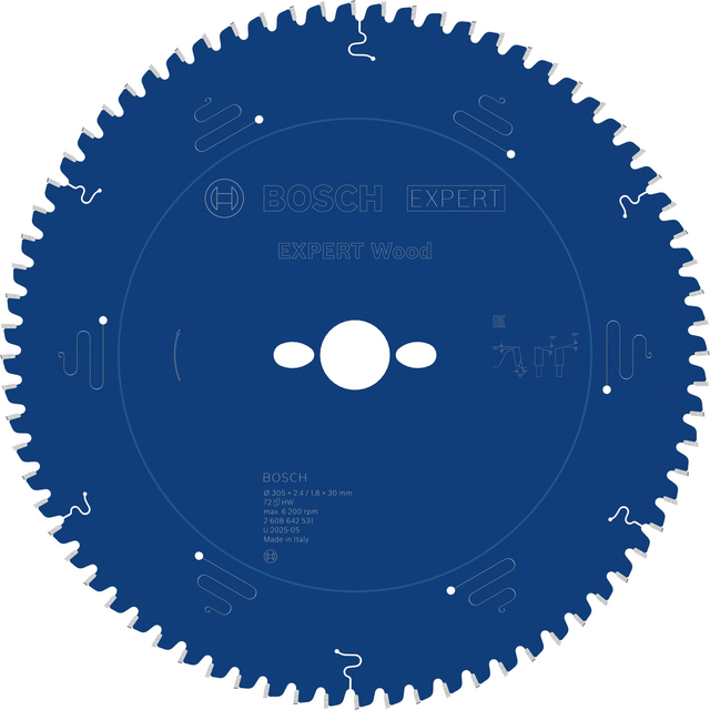 CIRKELSÅGKL 305X2,4X30MM 72T E PASSAR KAP-GERINGSSÅGAR