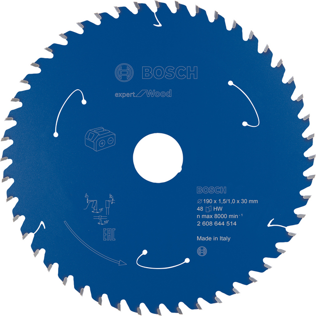 CIRKELSÅGKLINGA EX ACCU TRÄ 190X30X1,5/1X48T