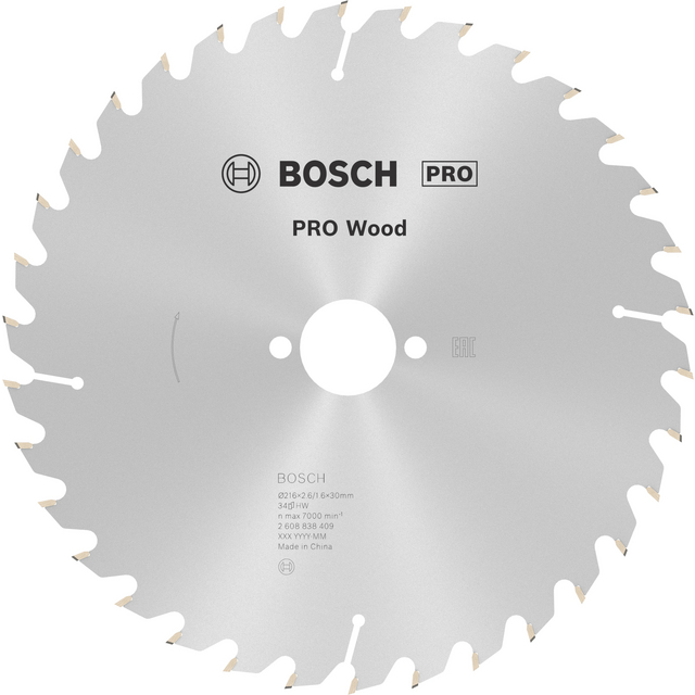 CIRKELSÅGKLINGA TRÄ 216X30 34T STAT OPTILINE