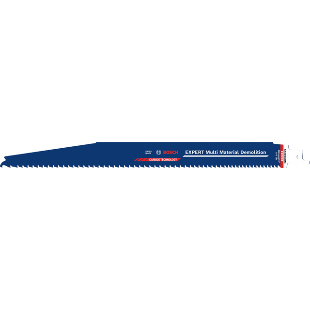 Tigersågblad, blått med texten Bosch Expert Multi Material Demolition.