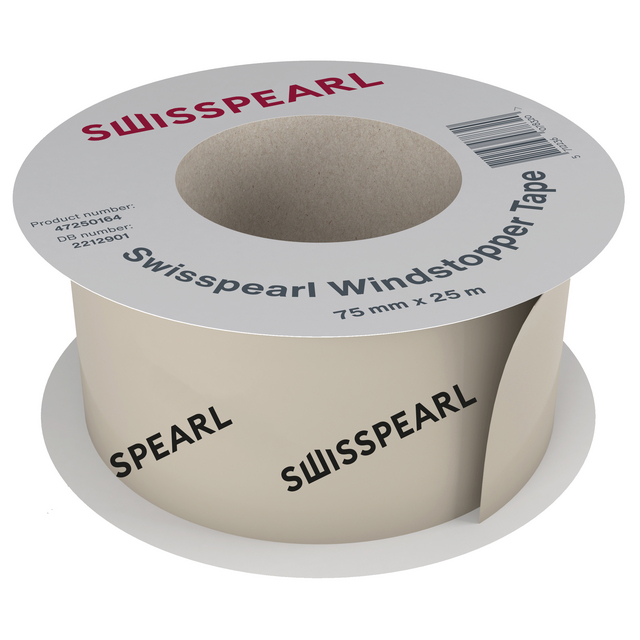 TAPE WINDSTOPPER SWISSPEARL 75MM 25M