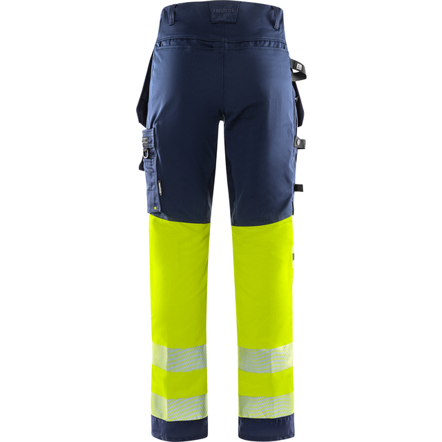 BYXA STRETCH VARSEL 2706 PLU VARSELGUL/MARIN STL C146