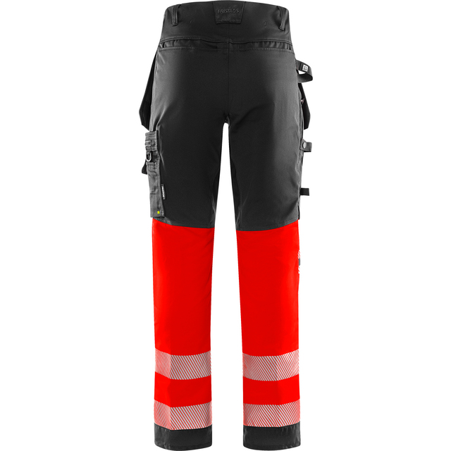 VARSELBYXA STRETCH 2706 PLU VARSELRÖD/SVART STL D84