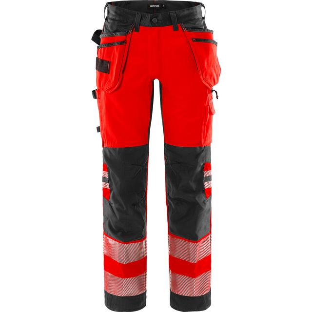 VARSELBYXA STRETCH 2707 PLU VARSELRÖD/SVART STL C50