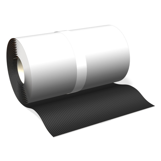 VÄGG/SKORSTENSTÄTNING PREMIUM PLUS SVART 280MM 5M