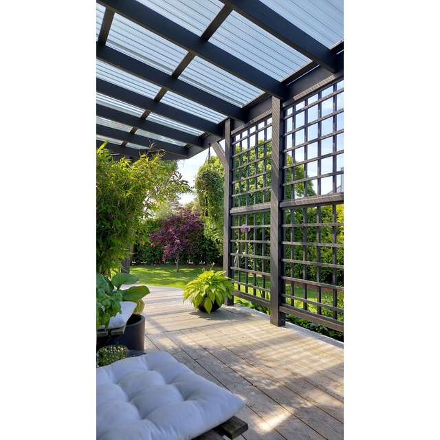 SUNTUF RÖKFÄRGAD 3500X1260MM PLASTTAK POLYKARBONAT