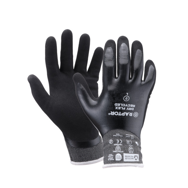 HANDSKE RAPTOR DRY 8 ÅTERVUNNET MATERIAL