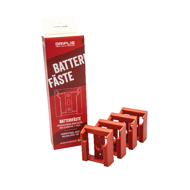 BATTERIHÅLLARE MILWAUKEE 18V 4ST | Beijerbygg Byggmaterial