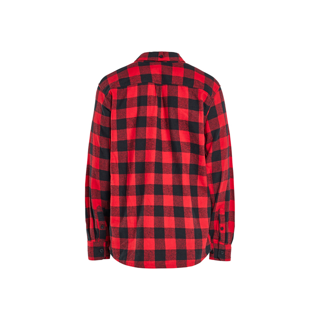 FLANELLSKJORTA RÖD/SVART XXXL