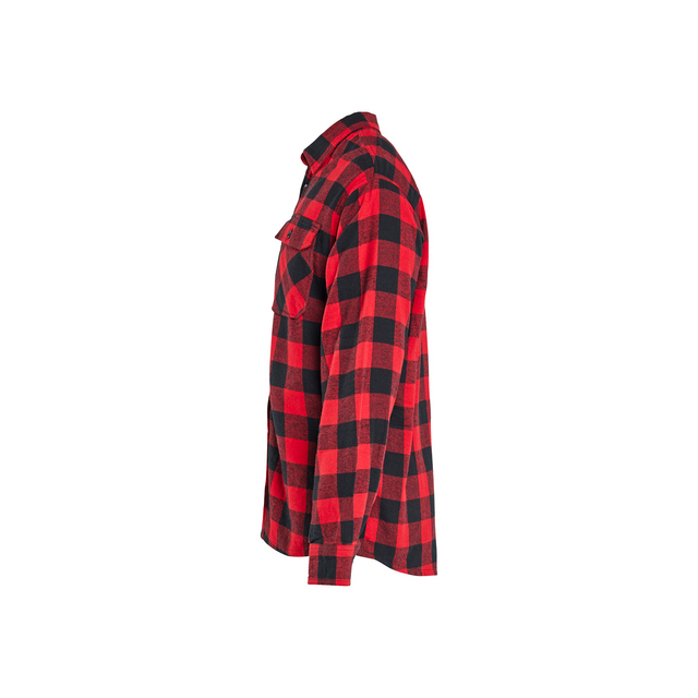 FLANELLSKJORTA RÖD/SVART XXXL