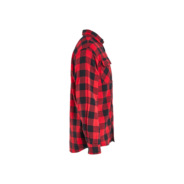 FLANELLSKJORTA RÖD/SVART XXXL