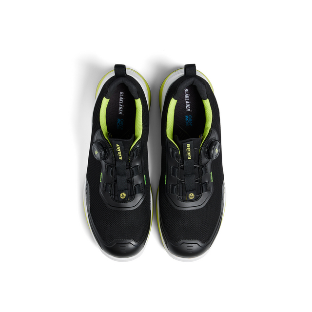 SKYDDSSKO STRIKER SVART/LIMEGRÖN 35