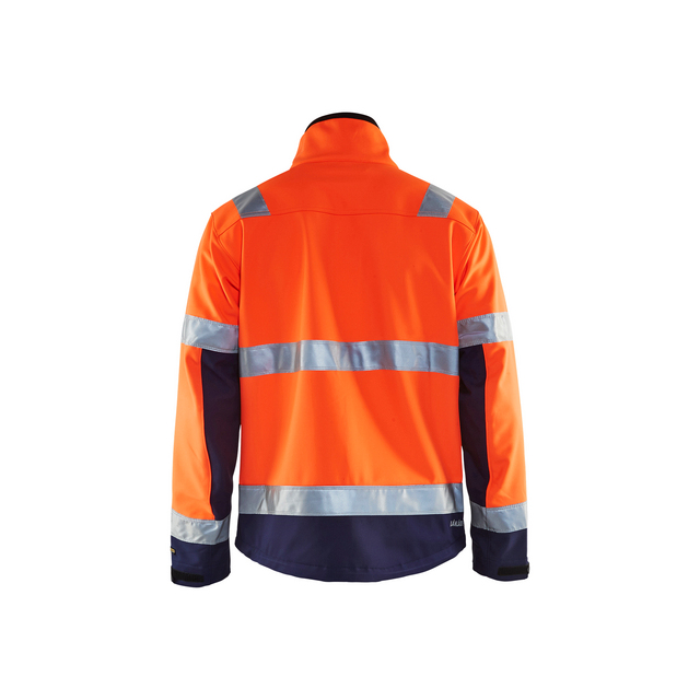VARSELJACKA 4900 2517 SOFTSHELL VORANGE/MARINB M