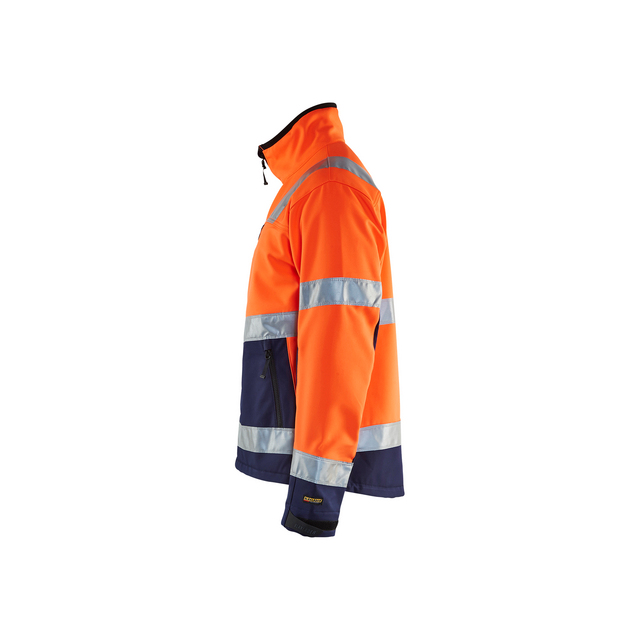 VARSELJACKA 4900 2517 SOFTSHELL VORANGE/MARINB M