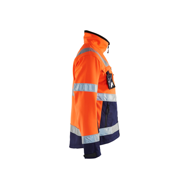 VARSELJACKA 4900 2517 SOFTSHELL VORANGE/MARINB M