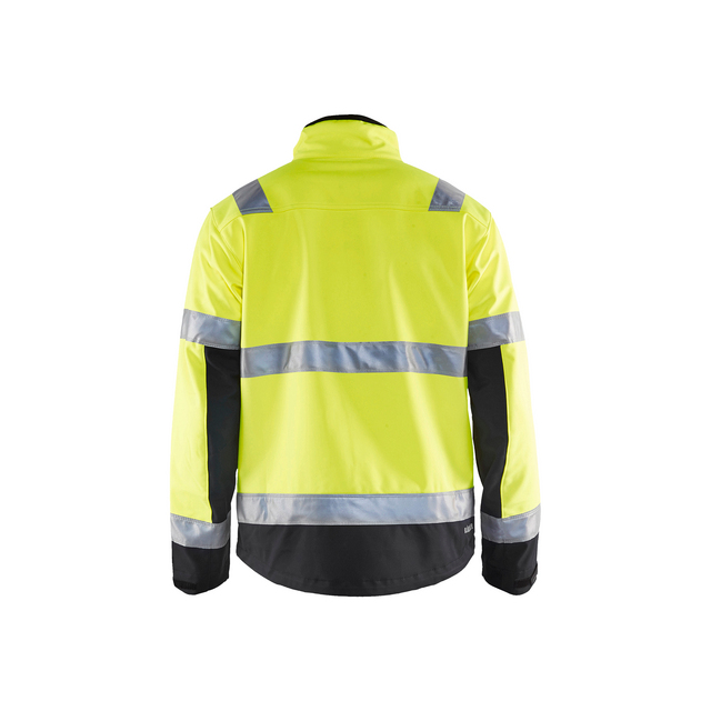 VARSELJACKA 4900 2517 SOFTSHELL VGUL/SVART XXXL
