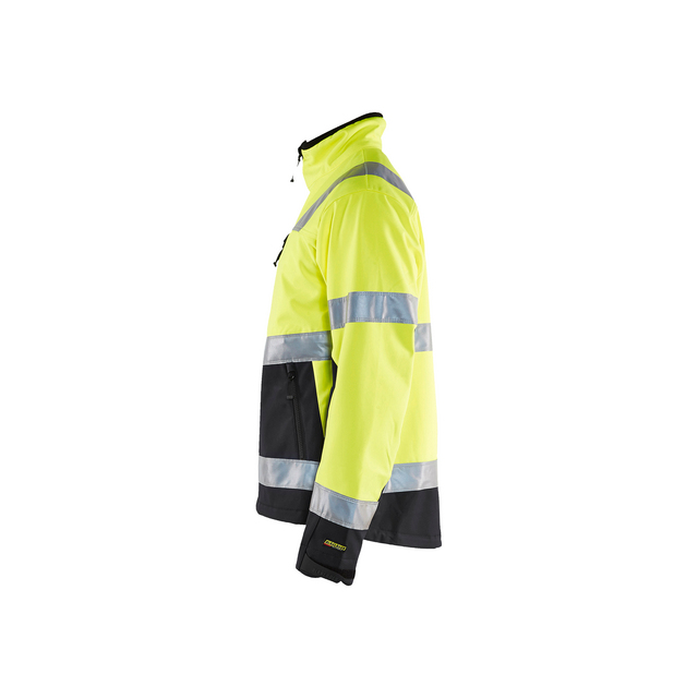 VARSELJACKA 4900 2517 SOFTSHELL VGUL/SVART XXXL