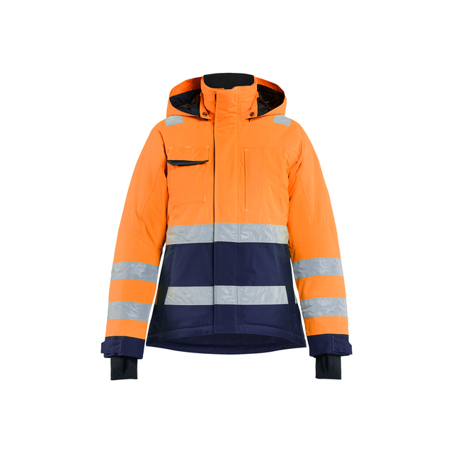 VARSELJACKA 4872 1987 VINTER DAM VARSELORANGE/MARINBLÅ S