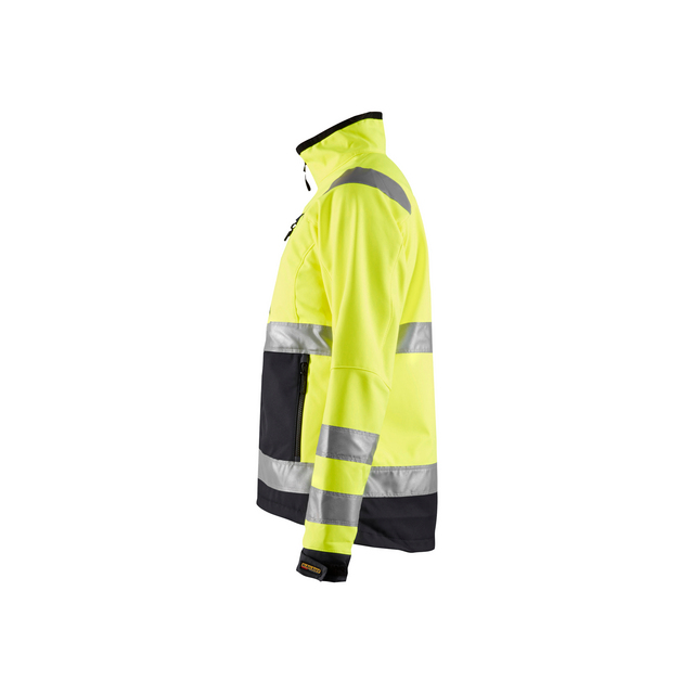 VARSELJACKA 4902 2517 SOFTSHELL DAM VGUL/SVART L