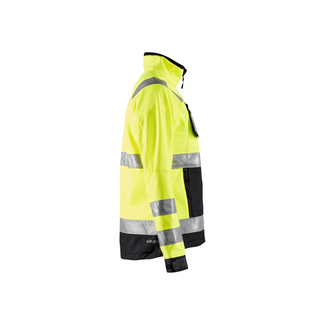 VARSELJACKA 4902 2517 SOFTSHELL DAM VGUL/SVART L