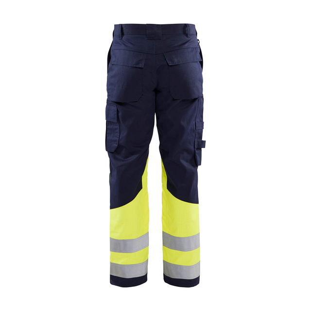 BYXA 1478 1514 MULTINORM MARINBLÅ/VARSELGUL C64