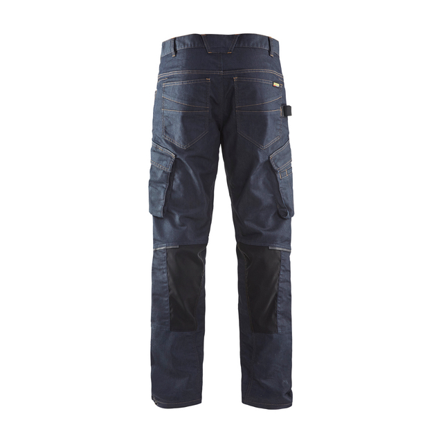 SERVICEBYXA 1497 1141 DENIM STRETCH MARINBLÅ/SVART D112