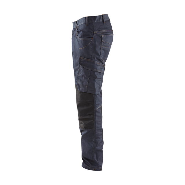 SERVICEBYXA 1497 1141 DENIM STRETCH MARINBLÅ/SVART D112