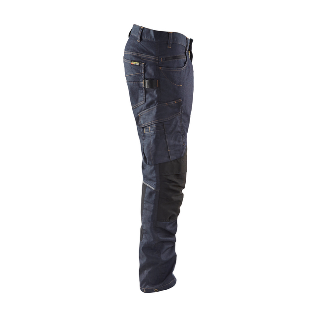 SERVICEBYXA 1497 1141 DENIM STRETCH MARINBLÅ/SVART D112