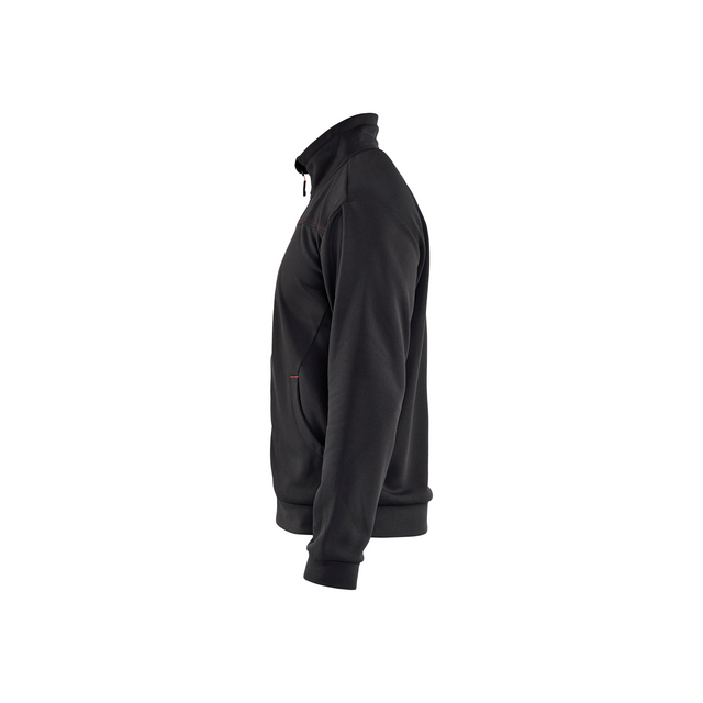 TRÖJA 3362 2526 MED DRAGKEDJA SVART/RÖD XXXL