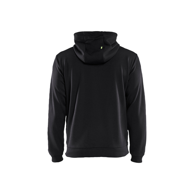 LUVTRÖJA 3363 2526 MED DRAGKEDJA SVART/VARSELGUL M