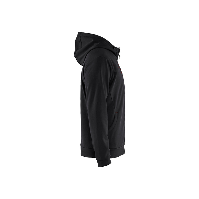 LUVTRÖJA 3363 2526 MED DRAGKEDJA SVART/RÖD M