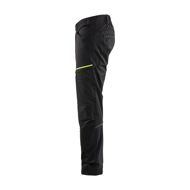 SERVICEBYXA 1456 1845 STRETCH SVART/VARSELGUL C50
