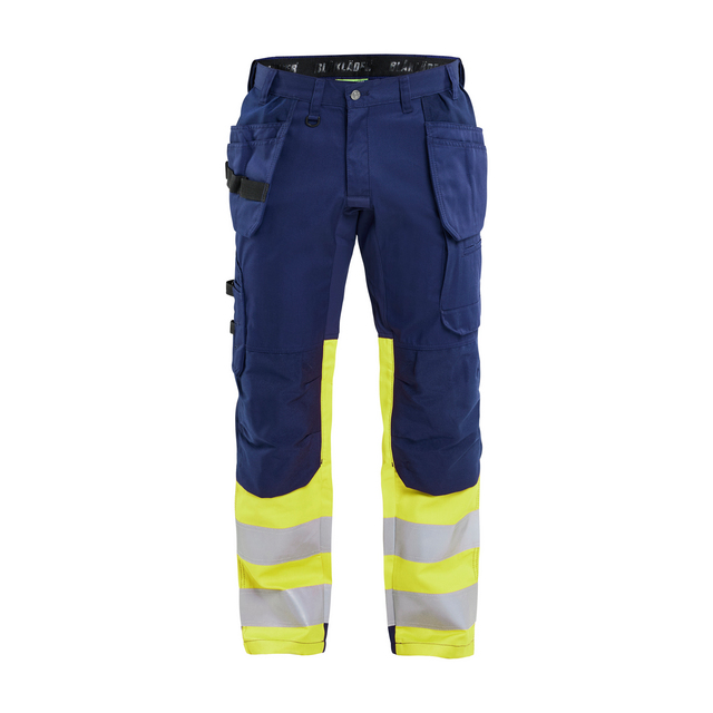 VARSELBYXA 1558 1811 STRETCH MARINBLÅ/VARSELGUL C60