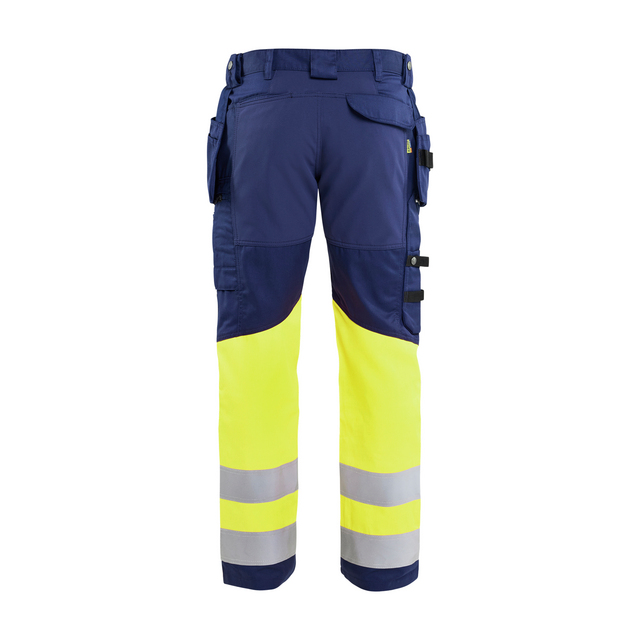 VARSELBYXA 1558 1811 STRETCH MARINBLÅ/VARSELGUL C60