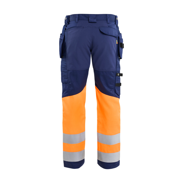 VARSELBYXA 1558 1811 STRETCH MARINBLÅ/VARSELORANGE C58