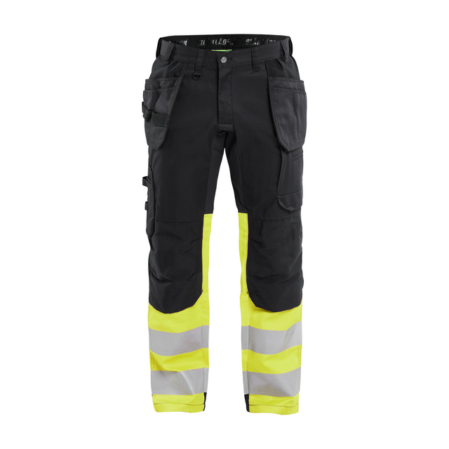 VARSELBYXA 1558 1811 STRETCH SVART/VARSELGUL C144