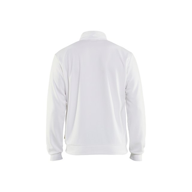 TRÖJA 3362 2526 MED DRAGKEDJA VIT/MÖRKGRÅ XXL