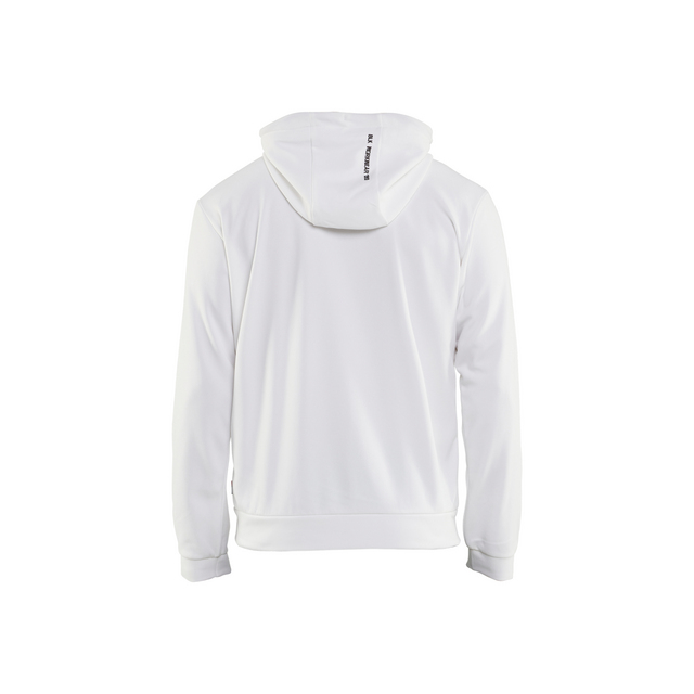 LUVTRÖJA 3363 2526 DRAGKEDJA VIT/MÖRKGRÅ XXL