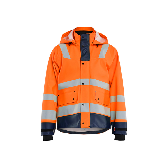 REGNJACKA 4327 2005 VARSEL LEV 3 VARSELORANGE/MARINBLÅ 4XL