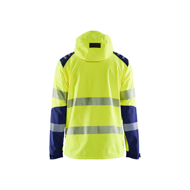 SOFTSHELLJACKA 4491 2513 VARSEL VARSELGUL/MARINBLÅ XS