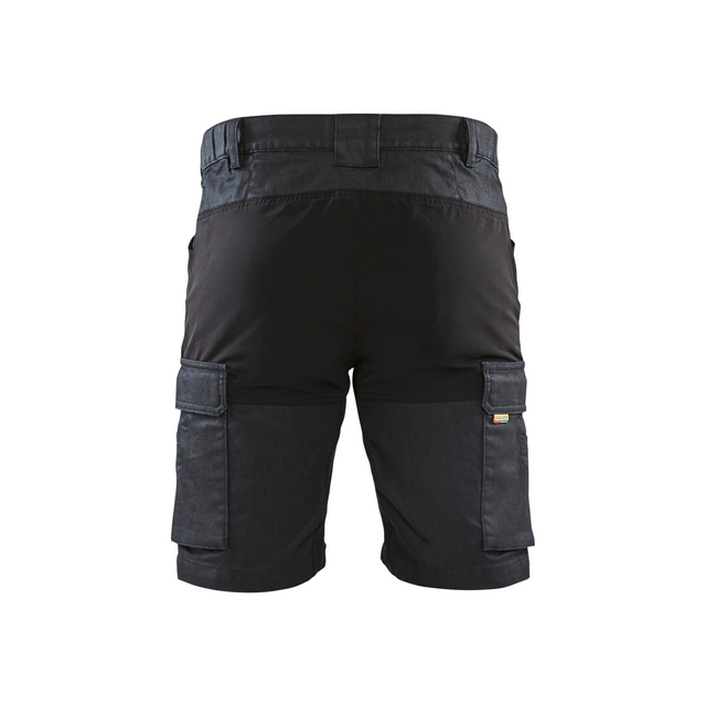 SERVICESHORTS 1437 1147 DENIM STRETCH MARINBLÅ/SVART C50