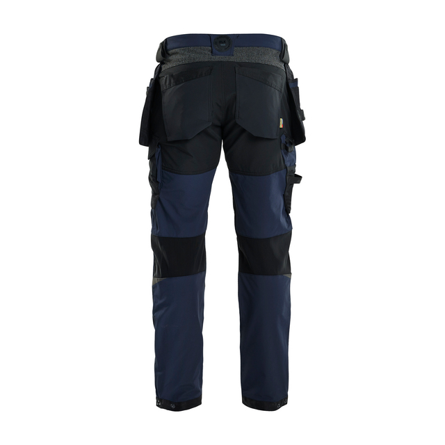 HANTVERKSBYXA 1522 1645 4-VÄGS STRETCH MARINBLÅ/SVART C46