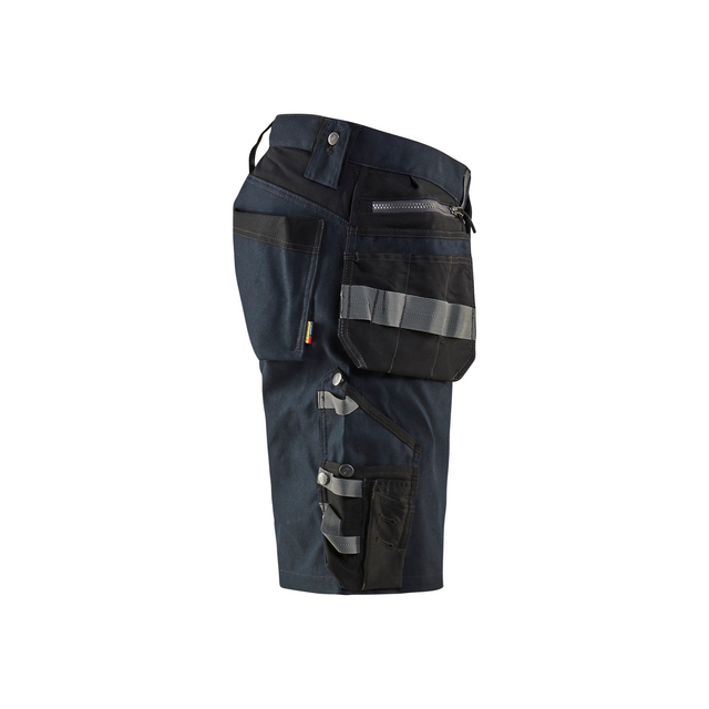 HANTVERKSSHORTS 1598 1343 MED STRETCH MÖ MARINBLÅ/SVART C50