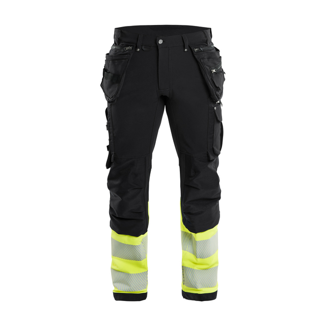 VARSELBYXA 1993 1642 4-VÄGS STRETCH SVART/VARSELGUL D112