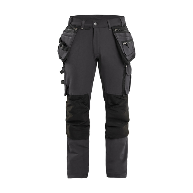 HANTVERKSBYXA 1998 1644 4-VÄGS STRETCH X1900 GRÅ/SVART C58