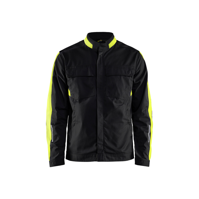 INDUSTRIJACKA 4444 1832 STRETC SVART/VARSELGUL M