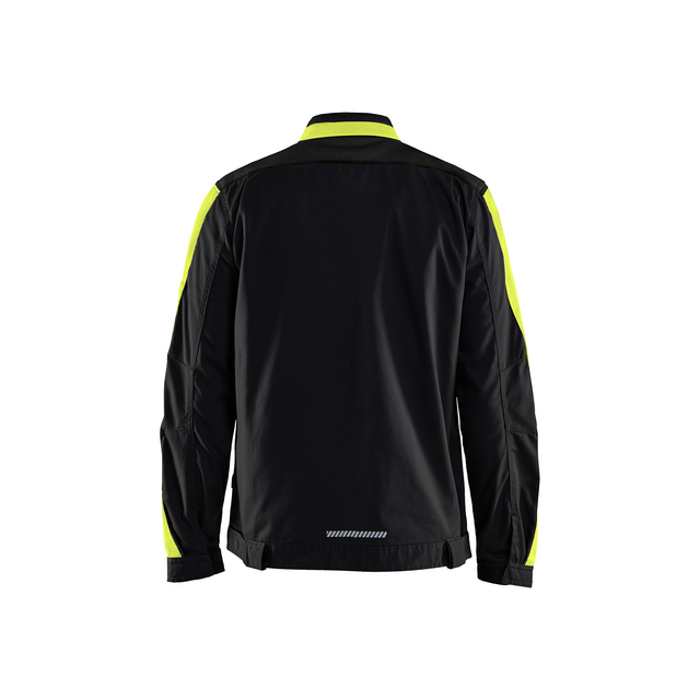 INDUSTRIJACKA 4444 1832 STRETC SVART/VARSELGUL M